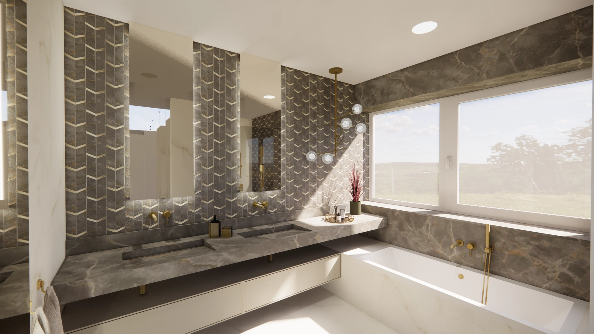 Badezimmergestaltung Design Idee